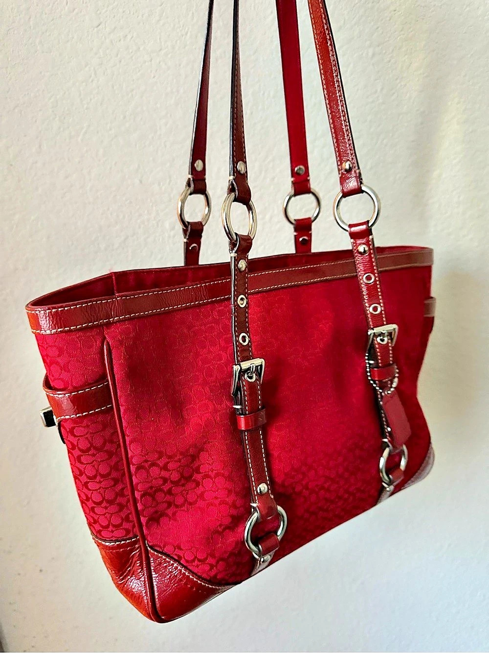 Coach Tote Bag in Red